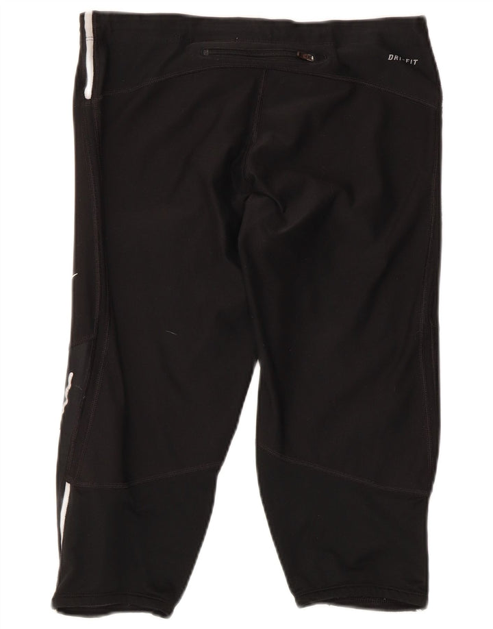 Leggings Nike Dri Fit Capri UK 12 Médio Preto Colourblock Poliéster