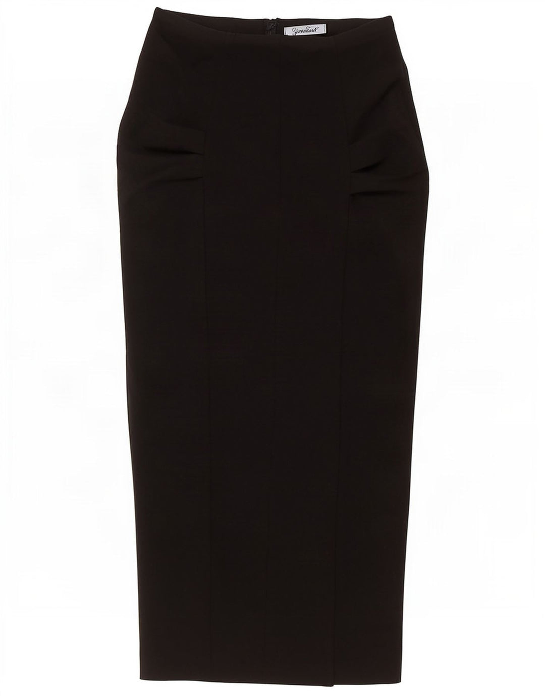 Saia maxi feminina Zara médio W28 algodão preto