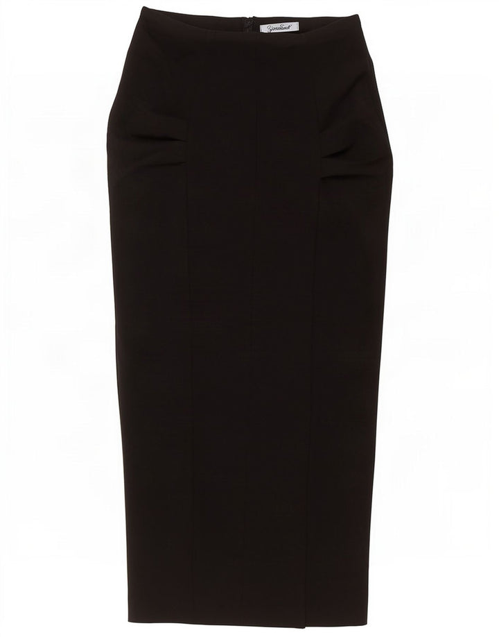 Saia maxi feminina Zara médio W28 algodão preto