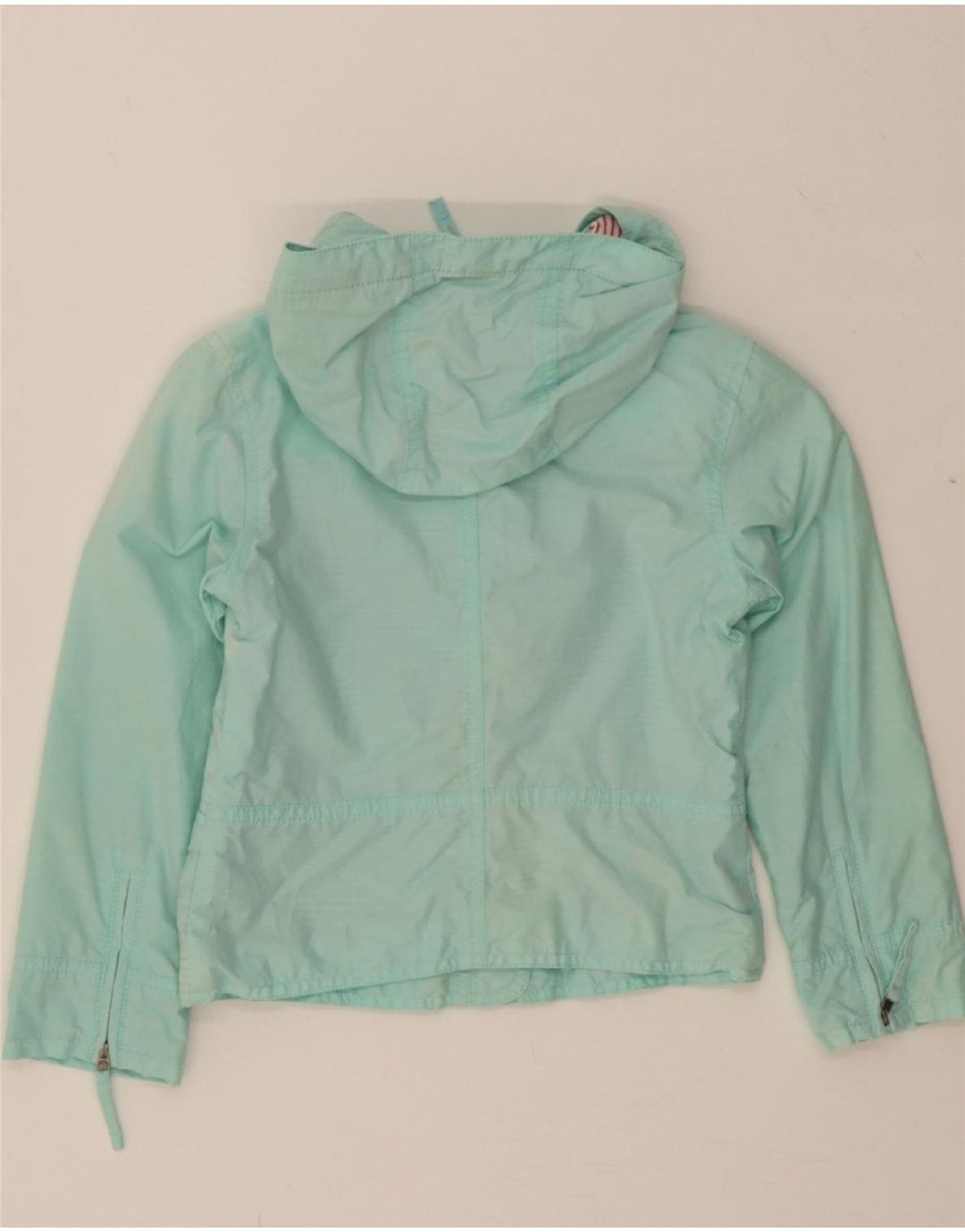 WOOLRICH Girls Hooded Bomber Jacket 5-6 Years Turquoise Cotton Vintage Woolrich and Second-Hand Woolrich from Messina Hembry 