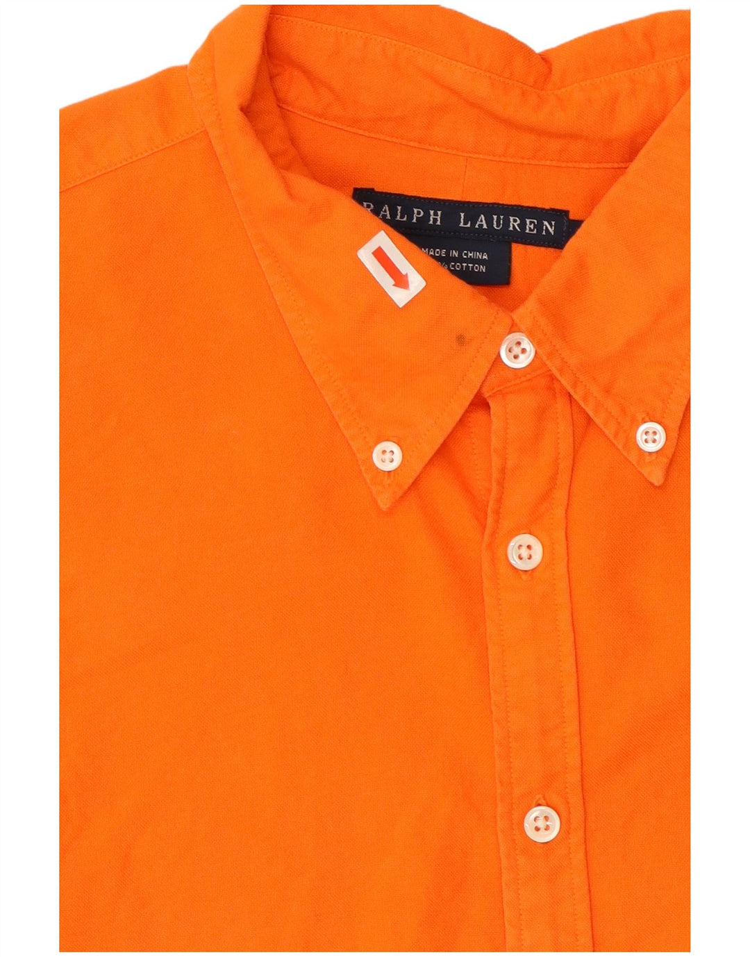Camisa Ralph Lauren Menino 13-14 Anos Laranja Algodão