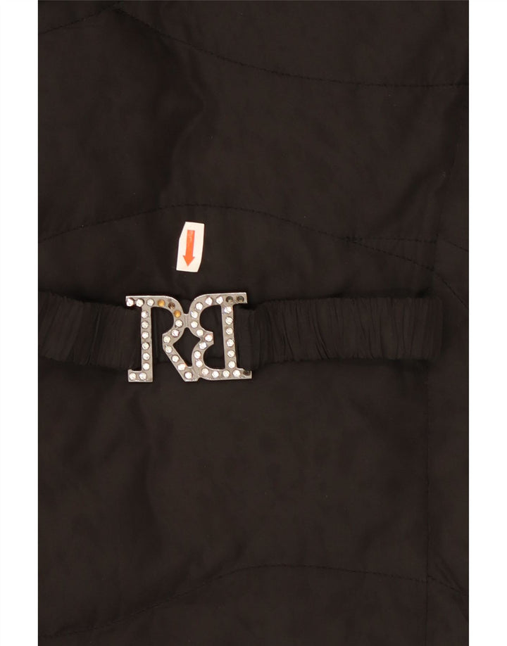 Casaco acolchoado feminino Roccobarocco US 8 médio preto