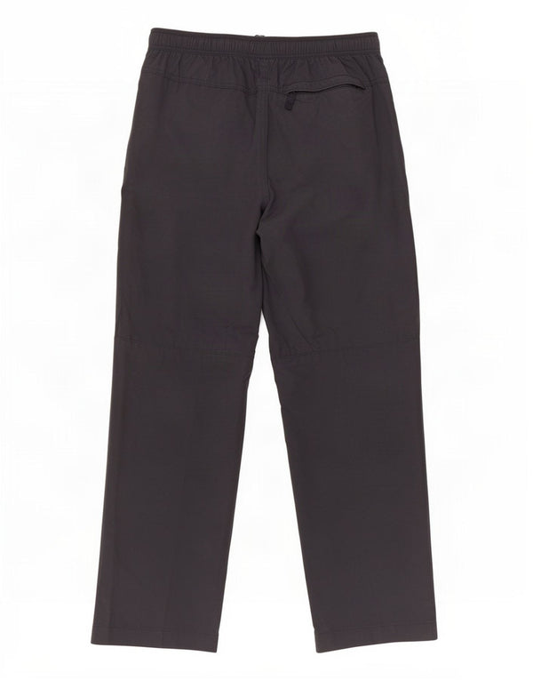 Calça reta masculina Marks & Spencer grande W35 L29 algodão azul marinho