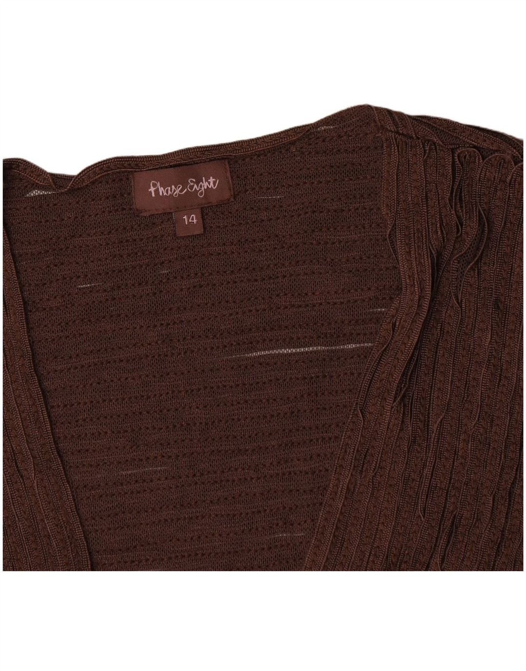 Bolero Feminino Phase Eight UK 14 Nylon Marrom Médio