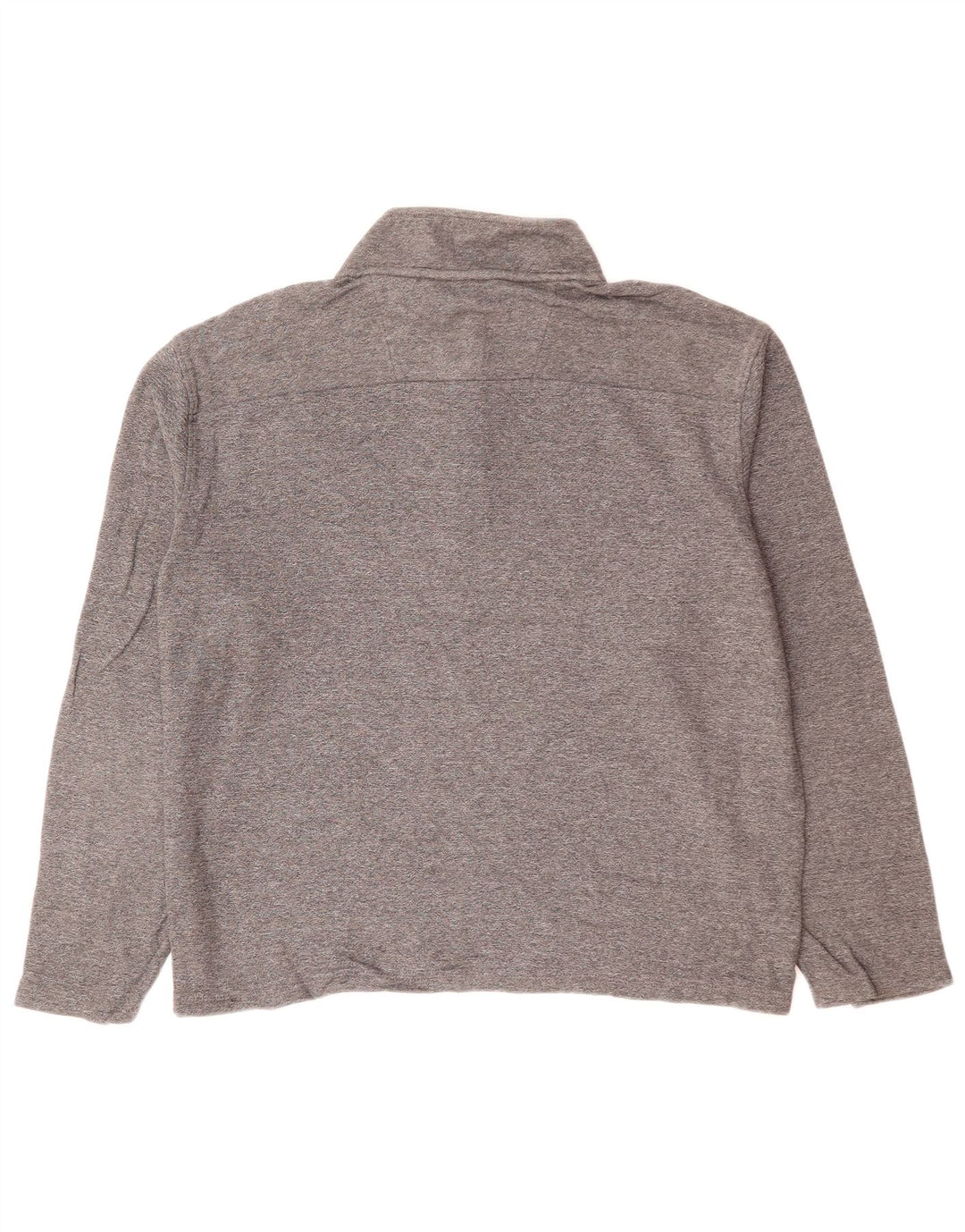 CALVIN KLEIN Suéter feminino oversized com gola e zíper Reino Unido 12 cinza médio