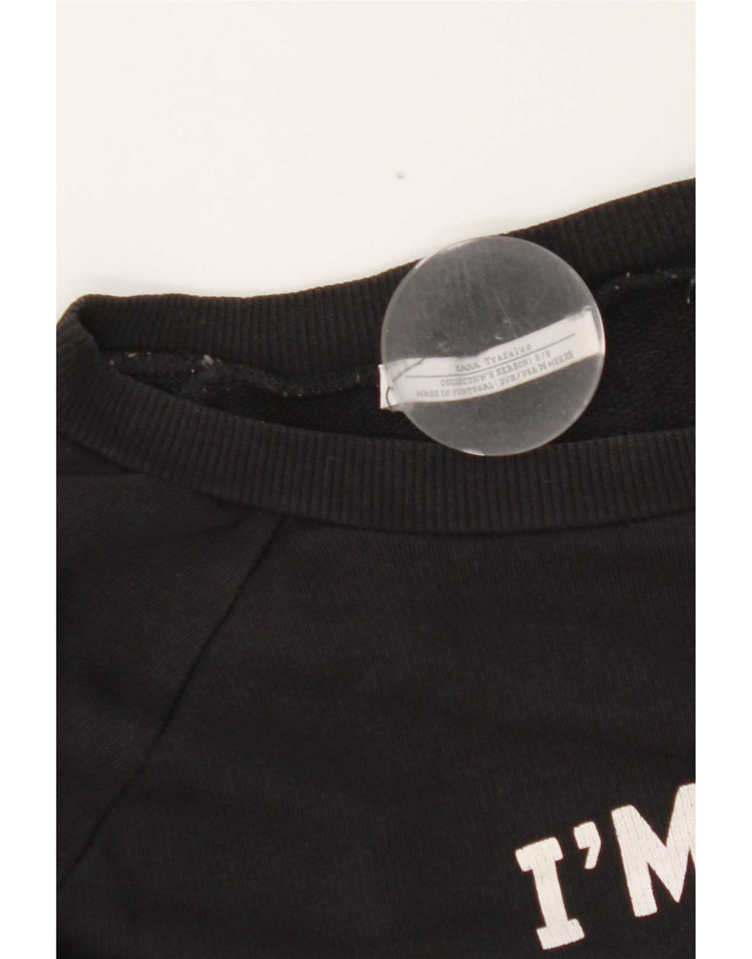 Moletom Zara Masculino Trafaluc Gráfico Jumper Pequeno Preto