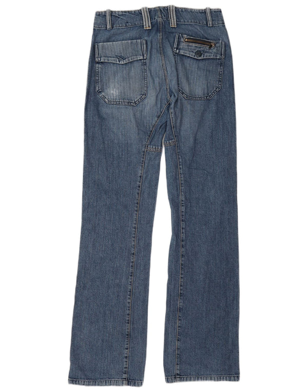 Diesel feminino bootcut jeans W28 L34 azul algodão