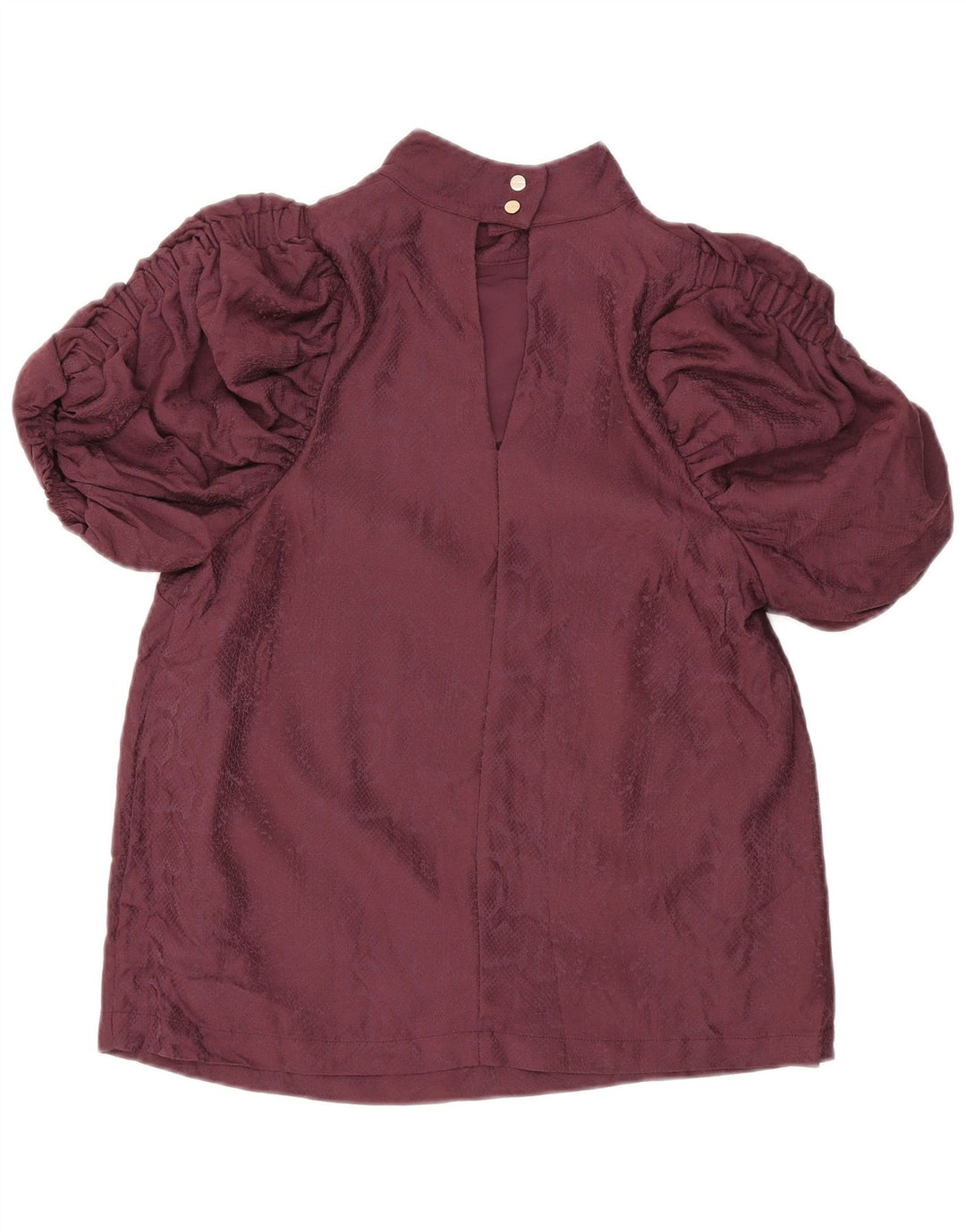 Blusa feminina TED BAKER UK 14 viscose marrom médio
