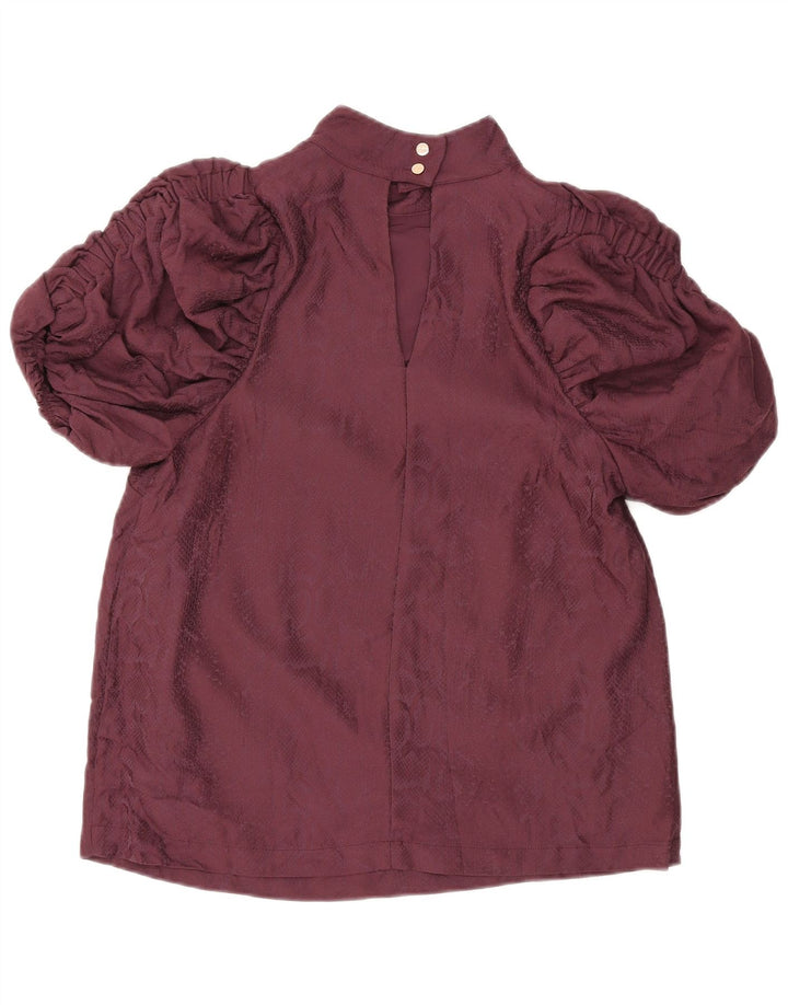 Blusa feminina TED BAKER UK 14 viscose marrom médio