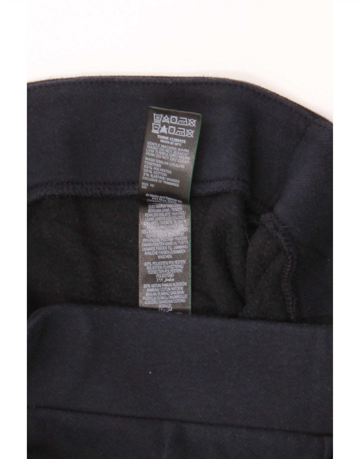 Leggings femininas Marks & Spencer UK 8 poliéster azul marinho pequeno