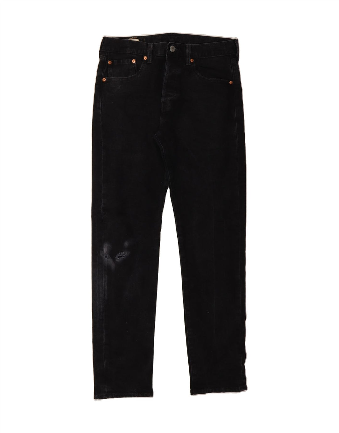 LEVI'S Mens 501 Straight Jeans W30 L32 Black Cotton Vintage Levi's and Second-Hand Levi's from Messina Hembry 
