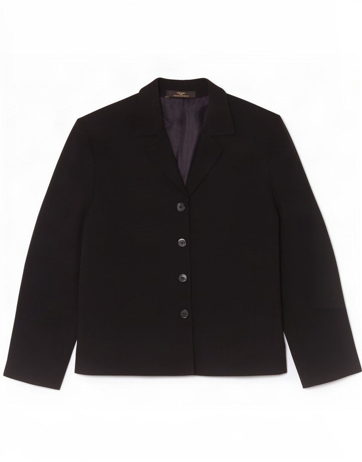Jaqueta Blazer Marks & Spencer Feminina St. Michael 4 Botões Reino Unido 16 Grande Preto
