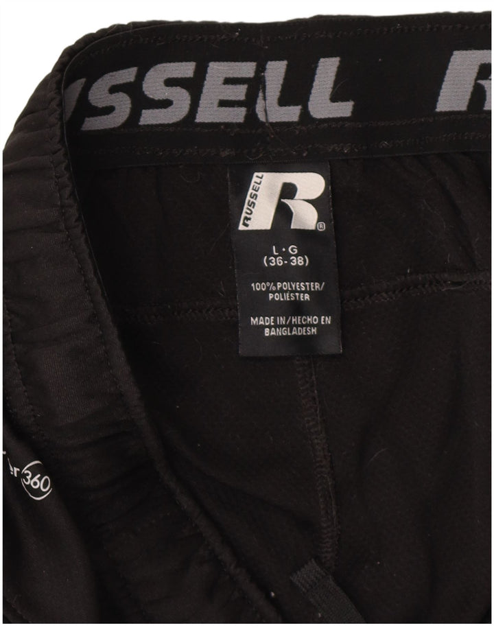 Russell Athletic Mens Sport Shorts Grande Poliéster Preto