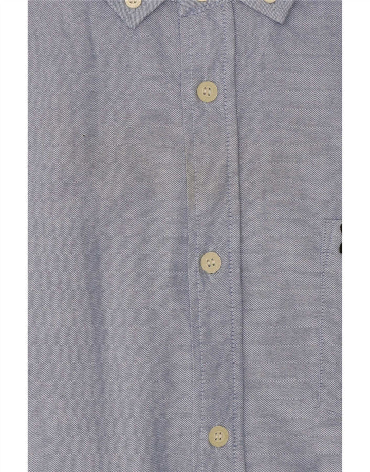 Lyle & Scott Camisa masculina de manga curta grande algodão azul
