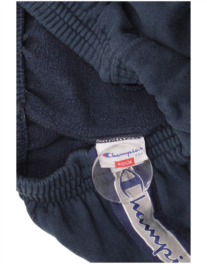 CHAMPION Calça de treino masculina gráfica de algodão azul marinho médio