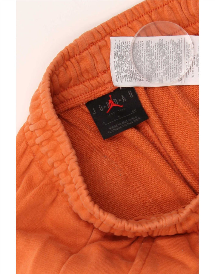 Jordan Mens Graphic Sport Shorts Pequeno Laranja Algodão