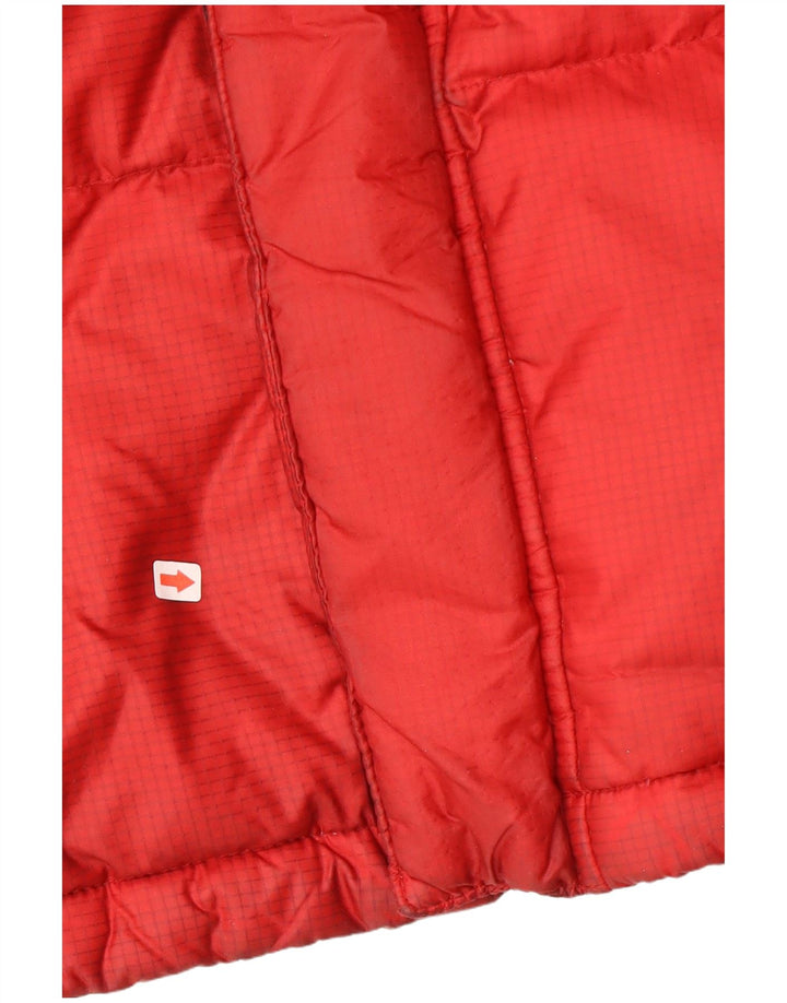 Jaqueta masculina Dickies acolchoada com capuz UK 38 Medium Red Colourblock Nylon