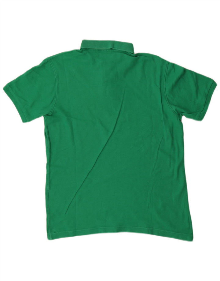 Camisa polo masculina Fila pequena algodão verde