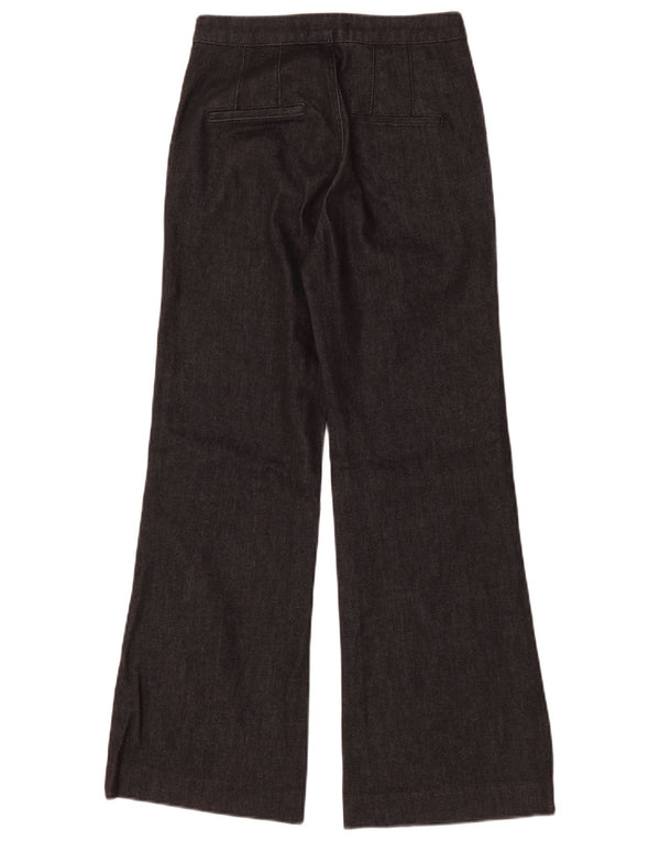 Calça Chino feminina Massimo Dutti com perna larga EU 34 XS W24 L29 preta
