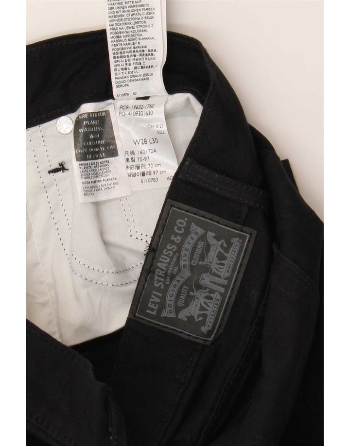 Jeans feminino Bootcut Levi's W28 L30 algodão preto