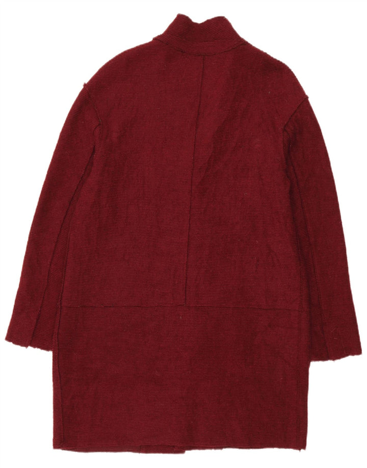 Sobretudo feminino Zara UK 14 lã vermelha média