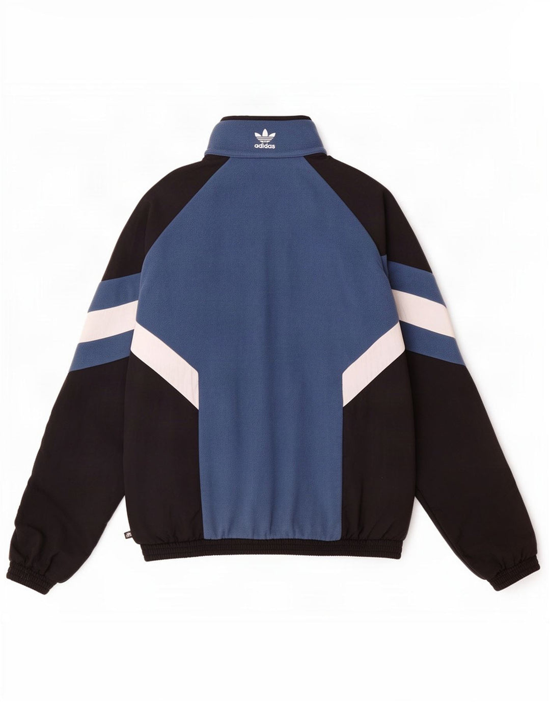 Adidas masculino pulôver agasalho jaqueta pequena azul colorblock poliéster