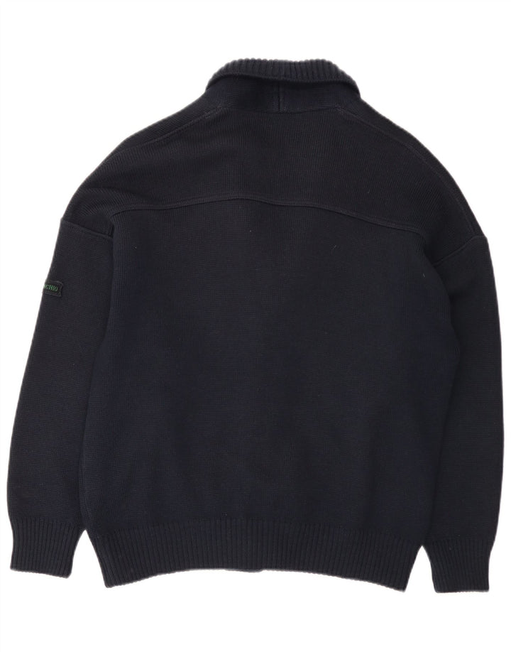 Il Granchio Suéter Cardigan Masculino Médio Azul Marinho
