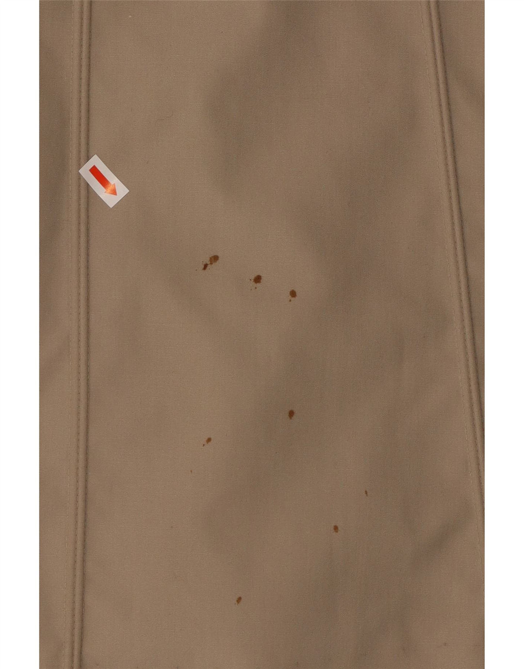 Sobretudo feminino grande de pele sintética VINTAGE EU 40 poliéster bege médio