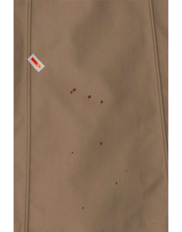 Sobretudo feminino grande de pele sintética VINTAGE EU 40 poliéster bege médio