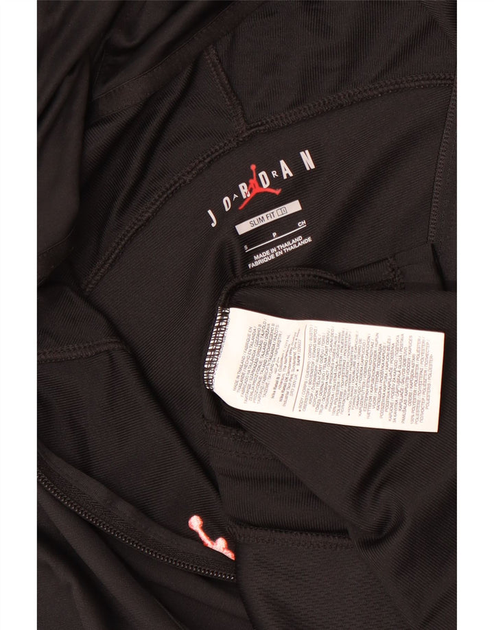 Jordan Mens Paris Saint-Germain Slim Fit Zip Suéter com capuz pequeno preto