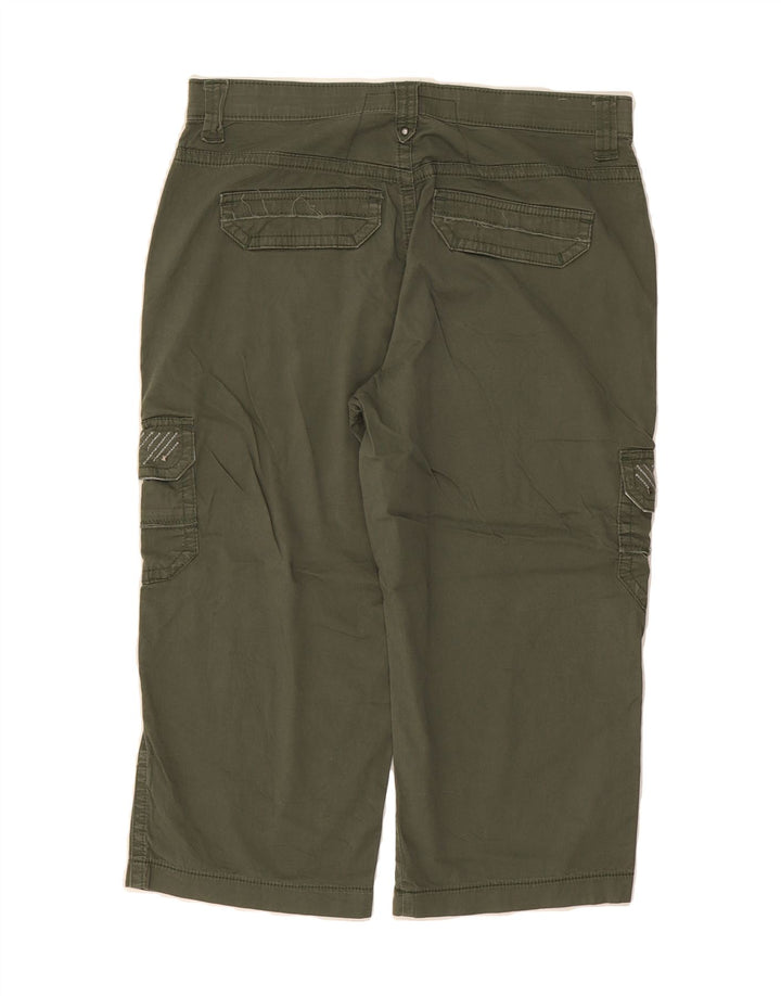 LEE Womens Capri Cargo Trousers US 12 Large W32 L20  Khaki Cotton Vintage Lee and Second-Hand Lee from Messina Hembry 