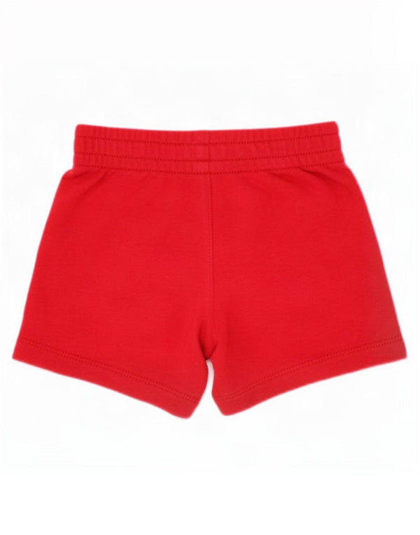 Shorts esportivos Jordan para bebês meninas 12-18 meses algodão vermelho