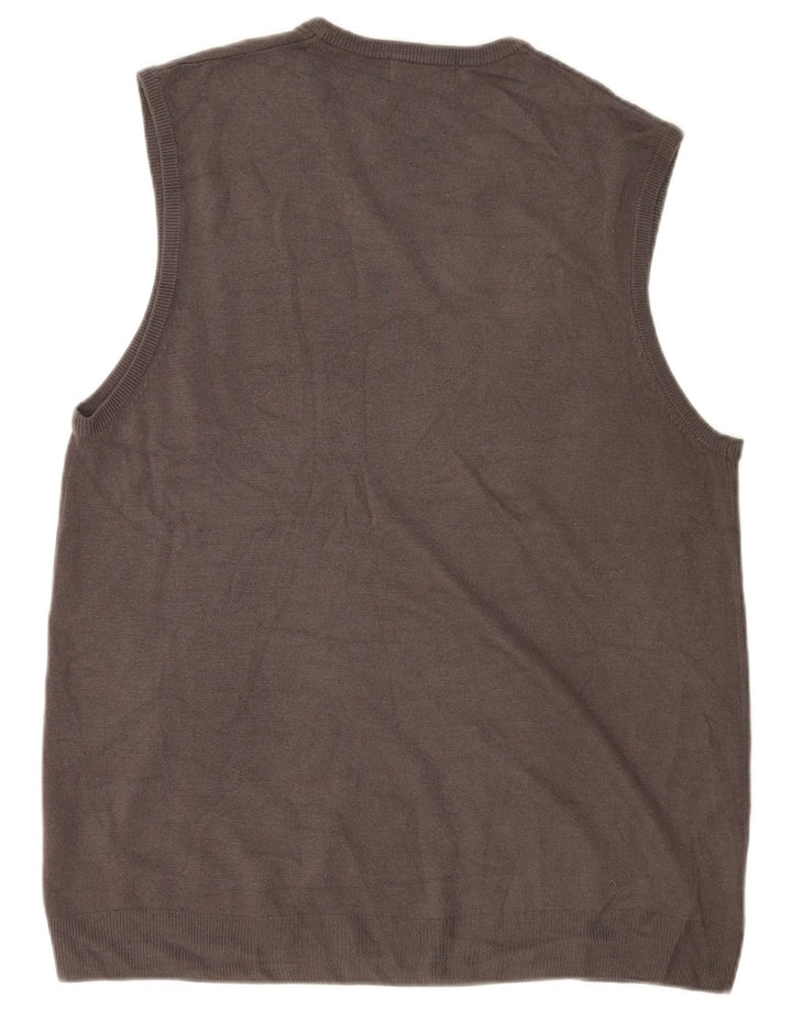 Regata masculina Marks & Spencer Blue Harbor Vest XL cinza acrílico
