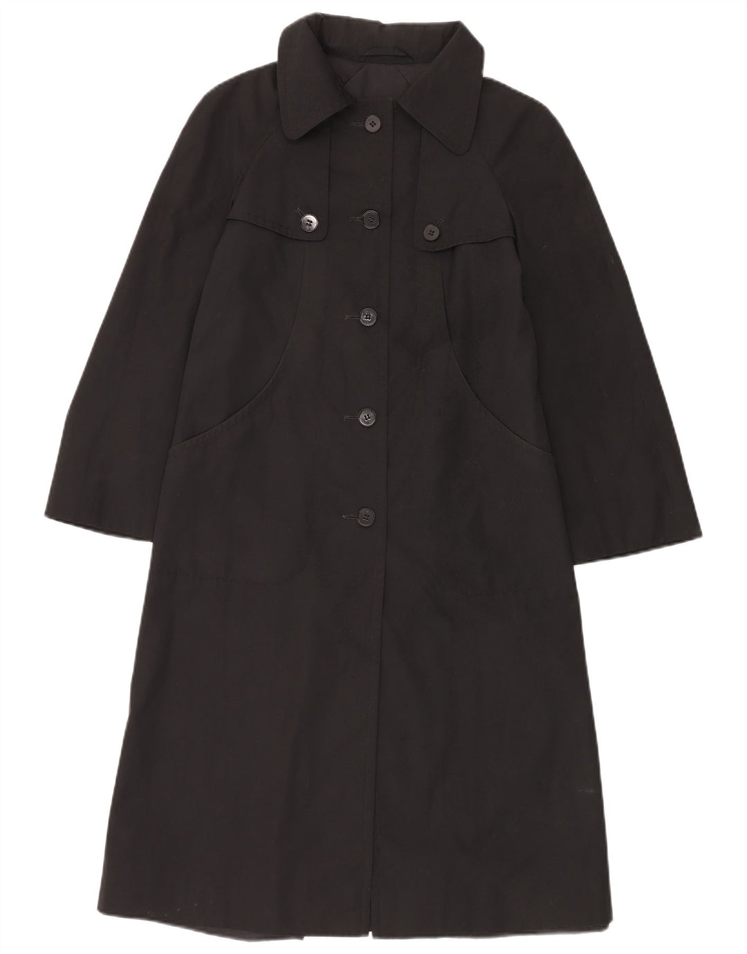 Sobretudo feminino Piccadilly UK 10 pequeno poliéster preto