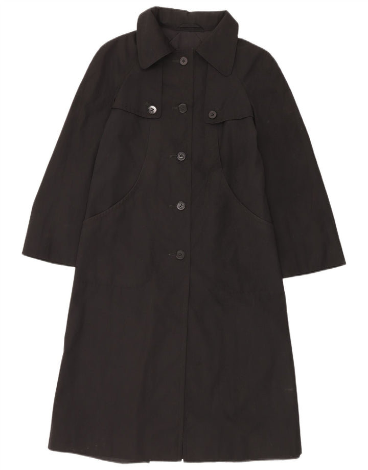 Sobretudo feminino Piccadilly UK 10 pequeno poliéster preto