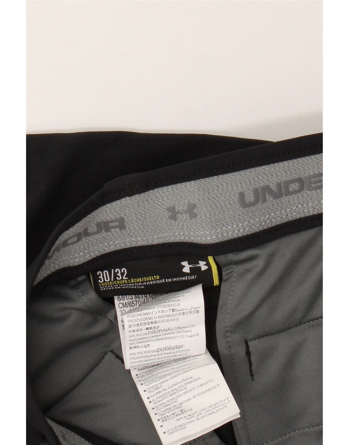 Under Armour Mens Slim Chino Calças W30 L32 Preto Nylon