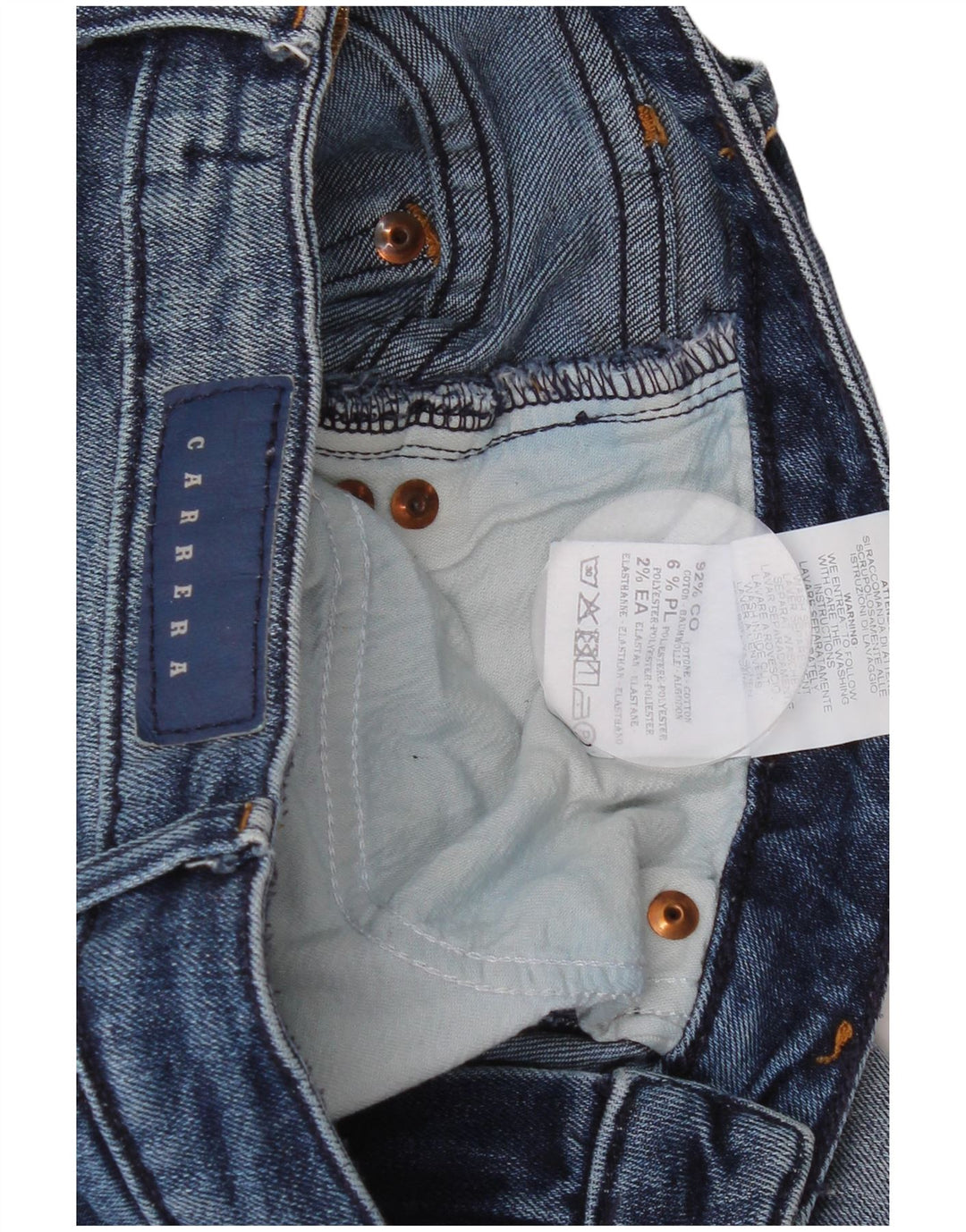 Carrera Calça Jeans Feminina 752 Regular Fit Straight IT 44 Médio W30 L32 Azul