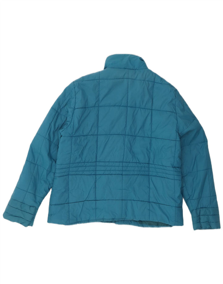 Jaqueta acolchoada feminina PACO UK 18 XL azul nylon
