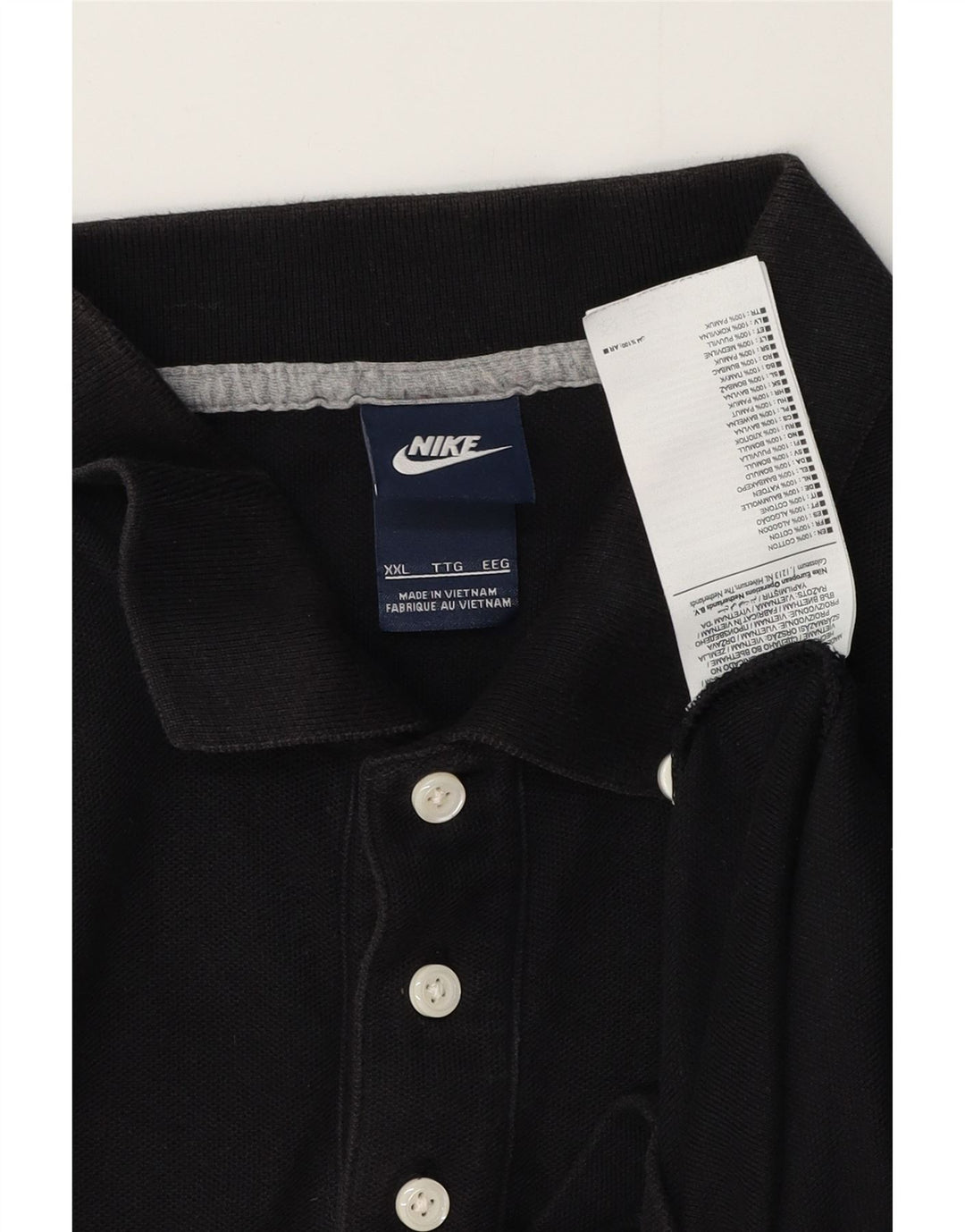 Camisa polo masculina NIKE 2XL algodão preto
