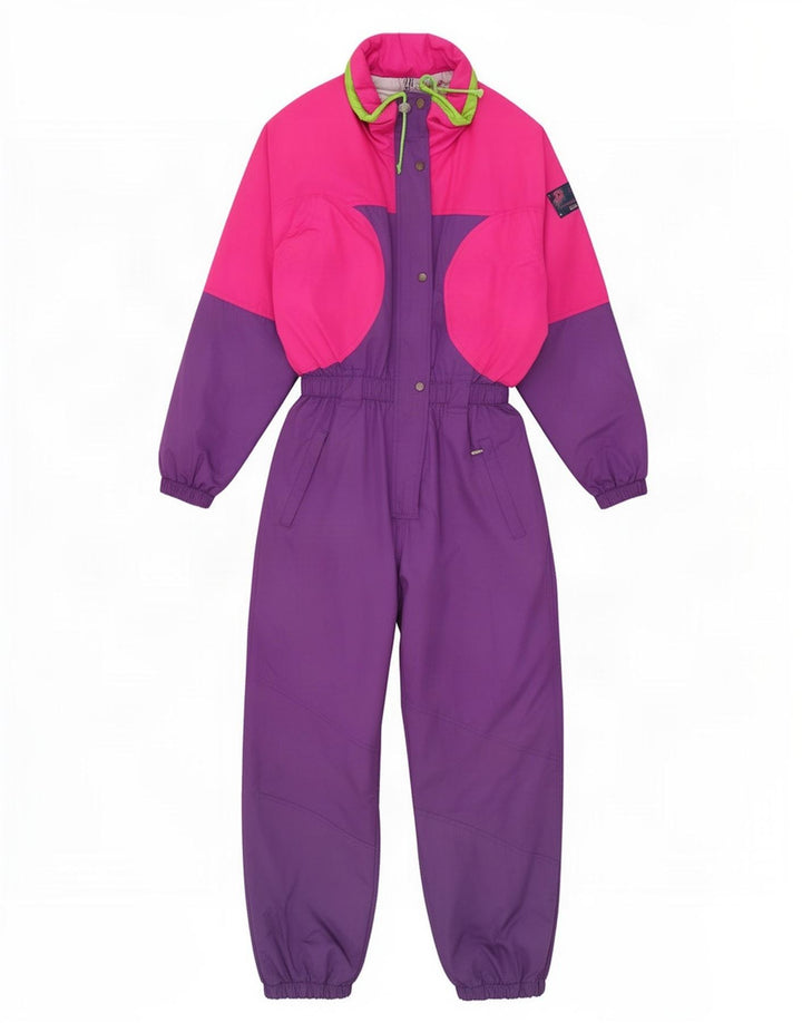 Macacão de esqui feminino Dubin UK 16 grande poliéster colorido roxo