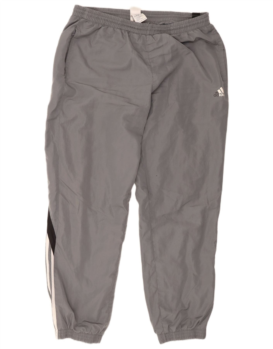 Calça de treino masculina Adidas Joggers XL cinza colorblock poliéster
