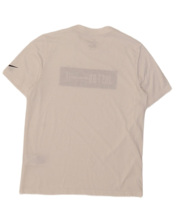 Camiseta Nike Masculina Dri Fit Graphic Top Médio Algodão Branco