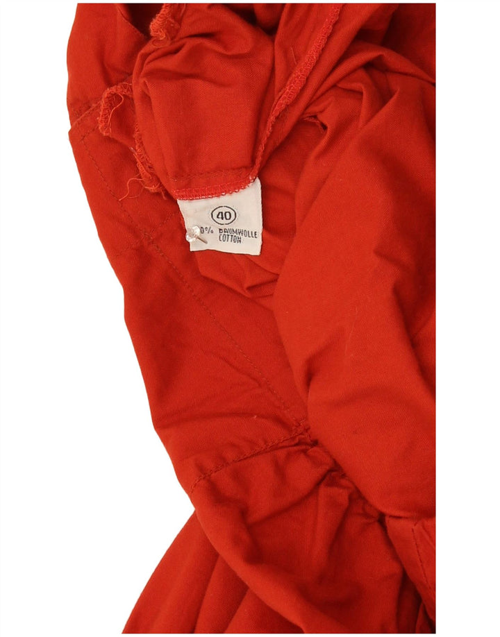 Jaqueta bomber oversized feminina vintage EU 40 algodão vermelho médio