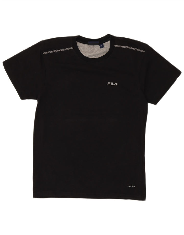 Camiseta masculina Fila Top médio algodão preto