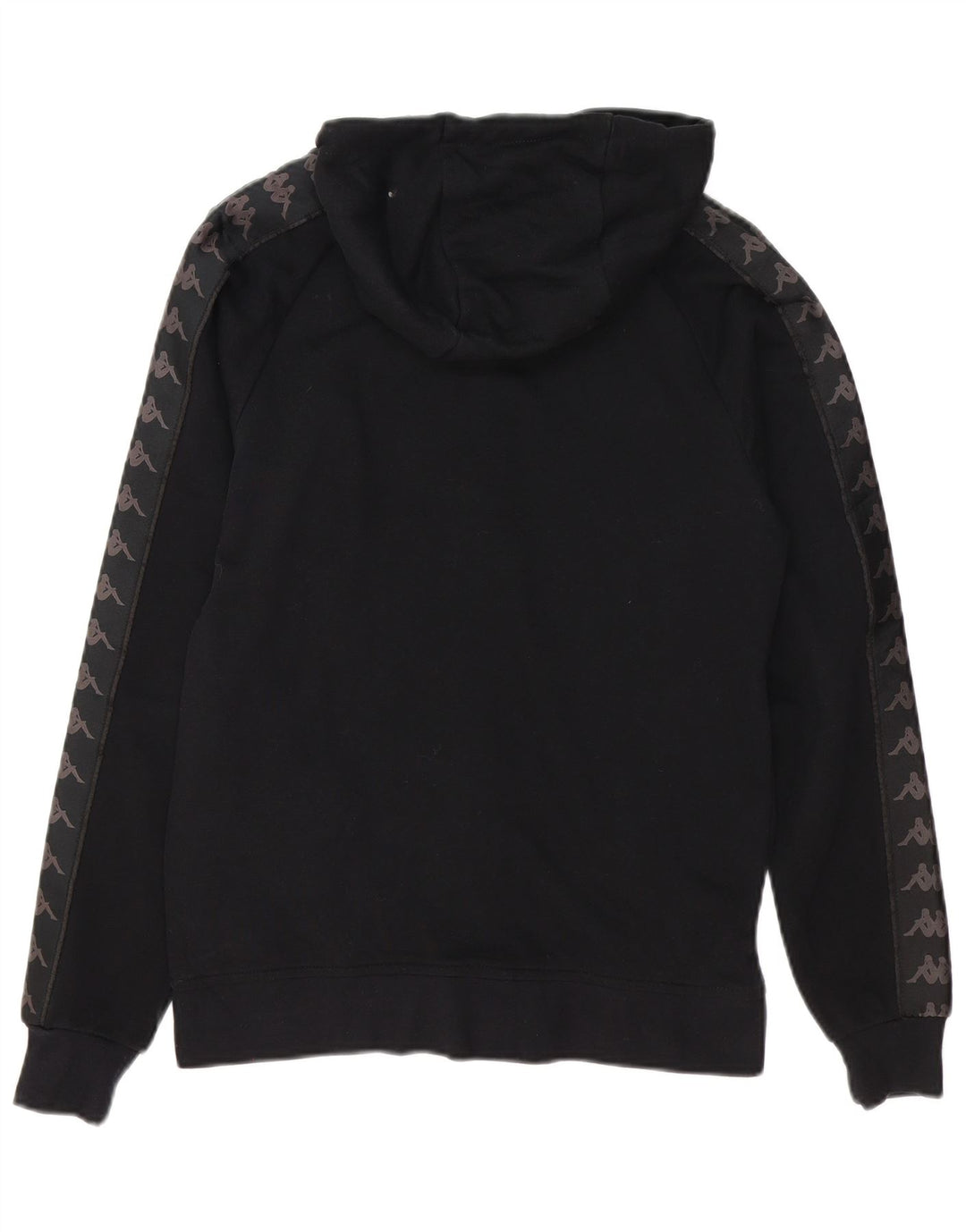 Suéter masculino KAPPA com capuz e zíper gráfico XS algodão preto