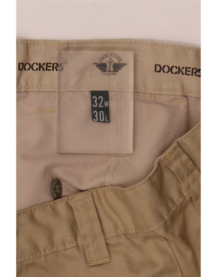Dockers Calça Chino Masculina Reta W32 L30 Bege