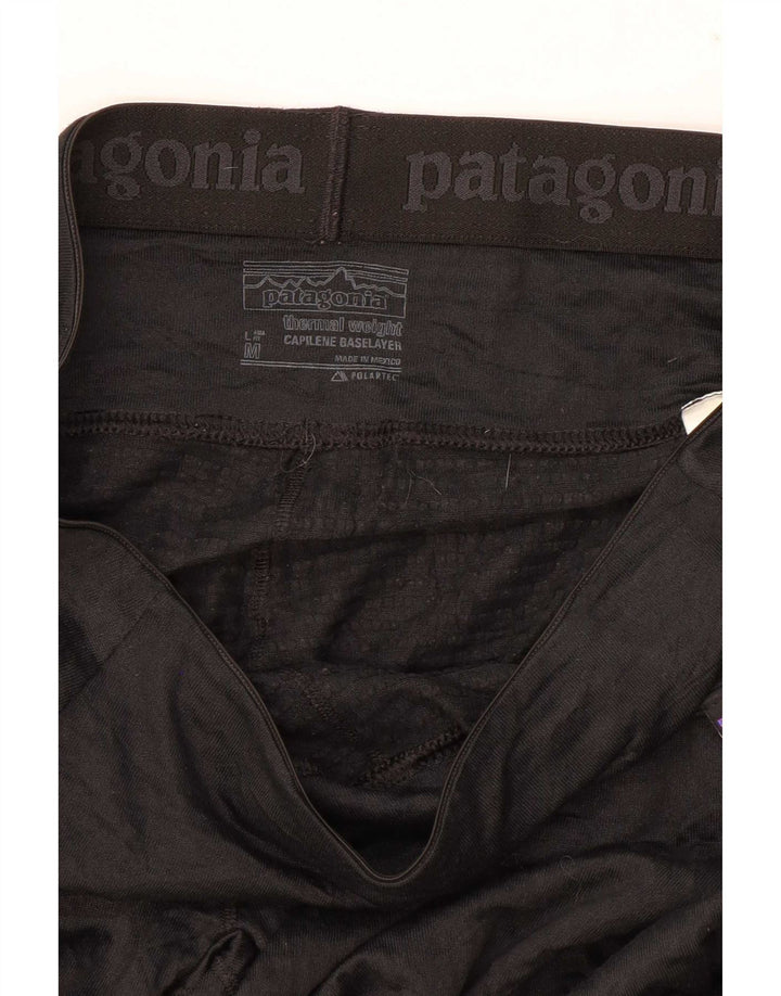 Leggings femininos Patagonia UK 12 poliéster preto médio