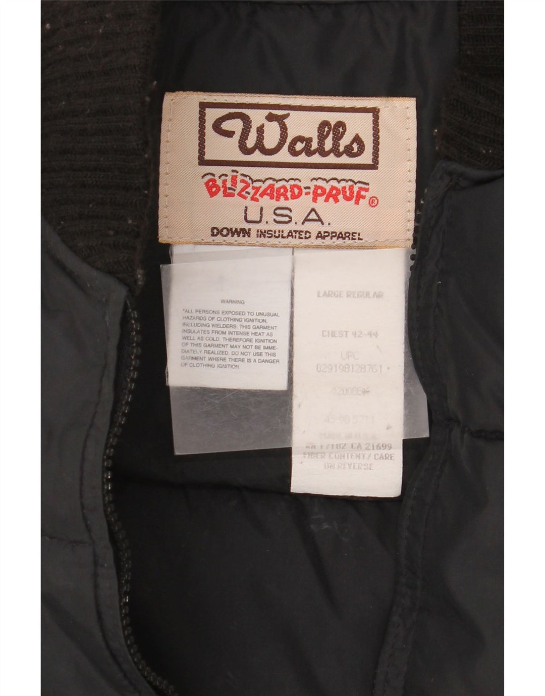 Colete acolchoado masculino Walls IT 42/44 XL preto nylon