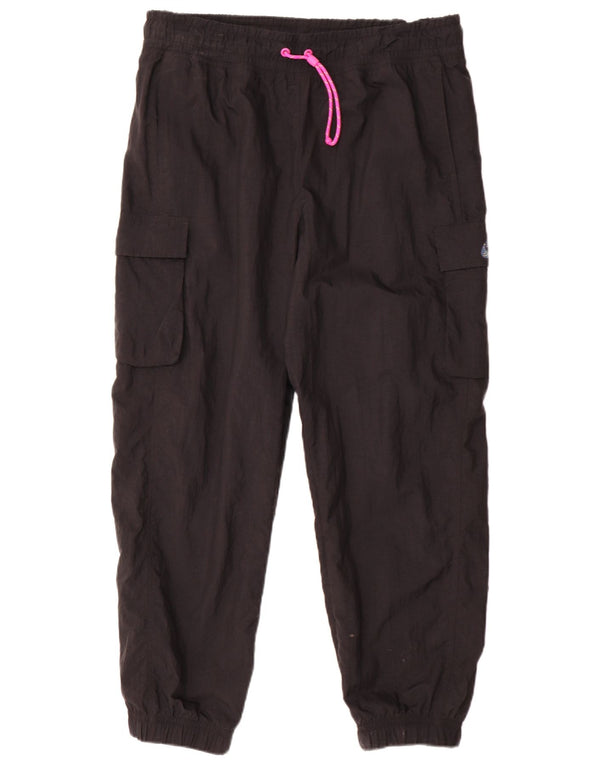 Calça esportiva Nike feminina Cargo Joggers UK 16 grande poliéster preto