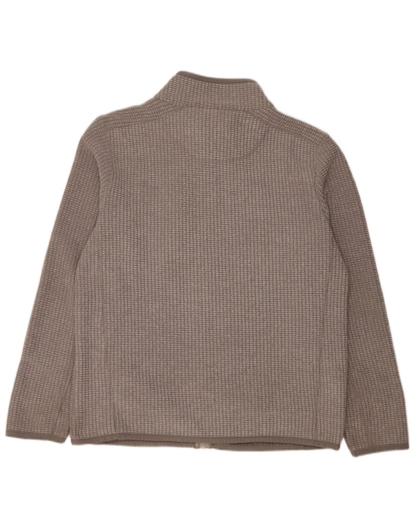 Jaqueta de lã masculina WEIRD FISH UK 40 poliéster cinza grande